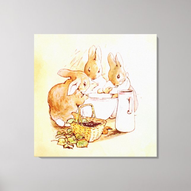 Peter Rabbit Beatrix Potter  Canvas Print (Front)