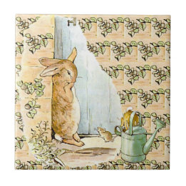 Peter Rabbit Beatrix Potter Doorway Ceramic Tile