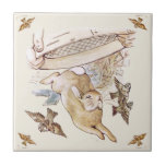 Peter Rabbit Beatrix Potter McGregor Ceramic Tile<br><div class="desc">Peter Rabbit Beatrix Potter McGregor Ceramic Tile  Depicts Mr McGregor trying to catch Peter RabbitWith a soil sifter,  a compilation from the Beatrix Potter original book illustrations.
1902 Story</div>