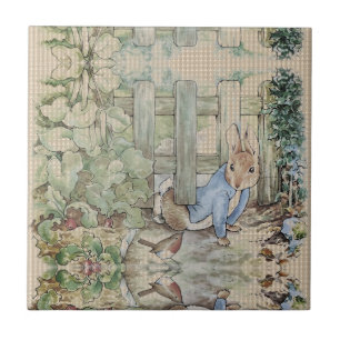 Peter Rabbit Beatrix Potter Sneaking Tile