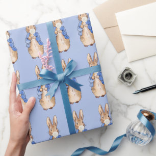 Peter Rabbit Blowing White Bubble Gum  Wrapping Paper