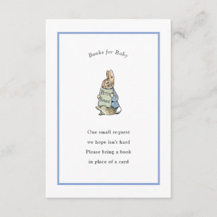 Peter Rabbit Blue Vintage Baby Book Enclosure Card