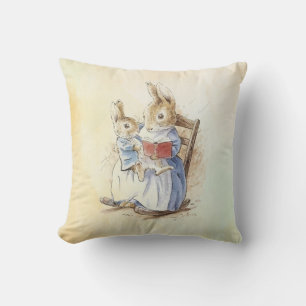 Peter Rabbit (book)  Throw Pillow