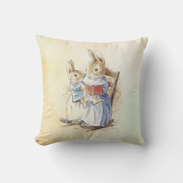 Peter Rabbit (book)  Throw Pillow (Front)