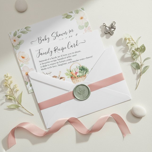 Peter Rabbit Boy Baby shower Famille Recette Carte (Créateur téléchargé)