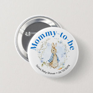 Peter Rabbit Boy "Mommy to Be" Button