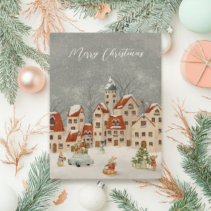 Peter Rabbit Christmas Postcard