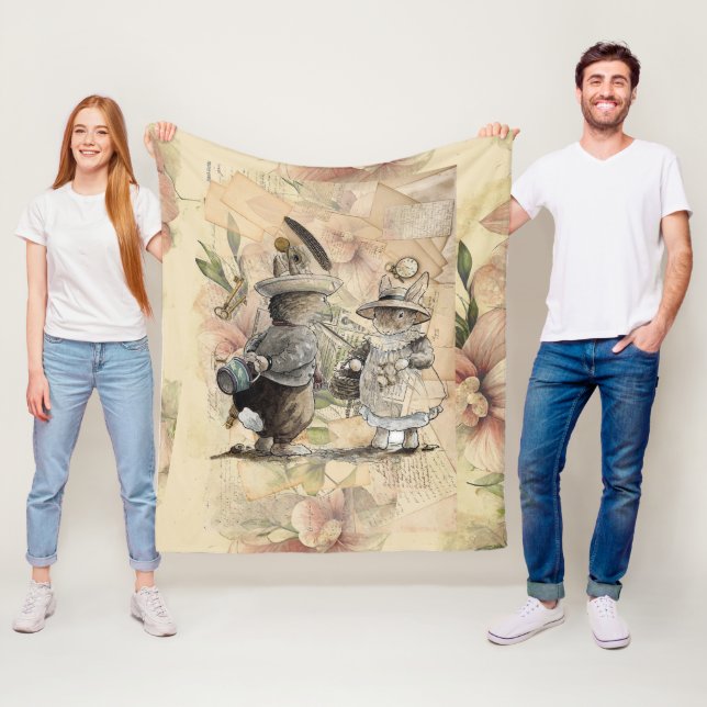 peter rabbit composition fleece blanket (In Situ)