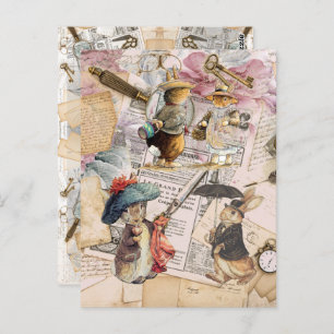 peter rabbit composition postcard
