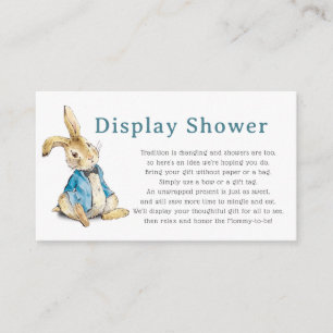 Peter Rabbit Display Shower Boy Baby Shower Enclosure Card