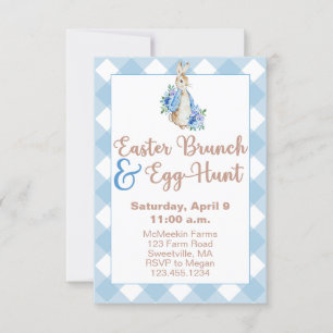 Peter Rabbit Easter Brunch & Egg Hunt Invitation