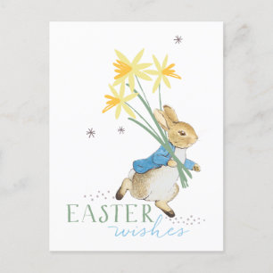 Peter Rabbit   Easter Wishes Holiday Postcard
