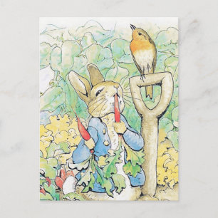 “Peter Rabbit Eats a Carrot” by Beatrix Potter Postcard