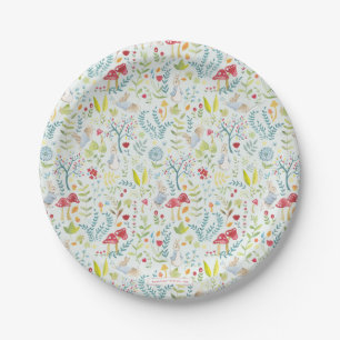 Peter Rabbit   Enchanted Watercolor Pattern Paper Plate