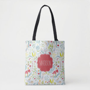 Peter Rabbit Enchanted Watercolor Pattern Tote Bag