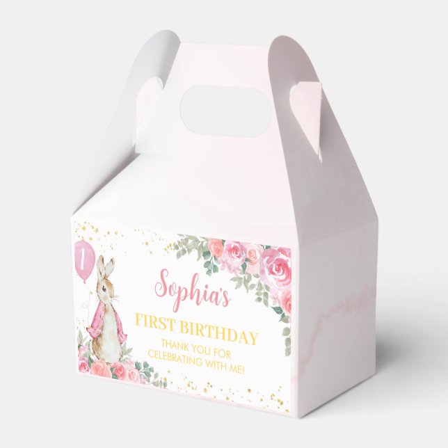 Peter Rabbit Favour Box Birthday Party (Front Side)