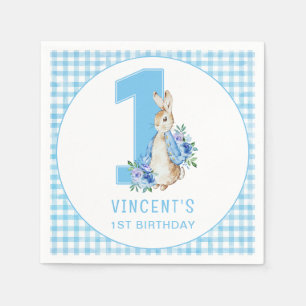 Peter Rabbit First Birthday Napkin