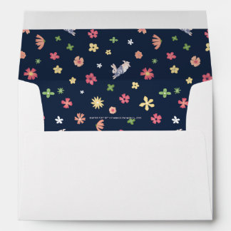 Peter Rabbit | Floral Navy Pattern Envelope