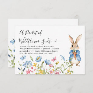 Peter Rabbit Floral Packet of Wildflower Seeds    Enclosure Card