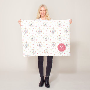 Peter Rabbit   Floral Wreath Pattern Fleece Blanket