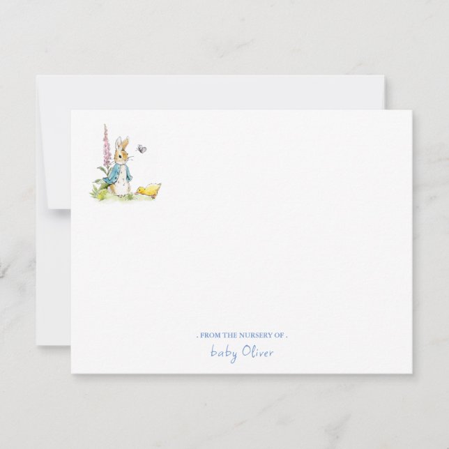 Peter Rabbit From the nursery of Flat  Thank You Card (Front)