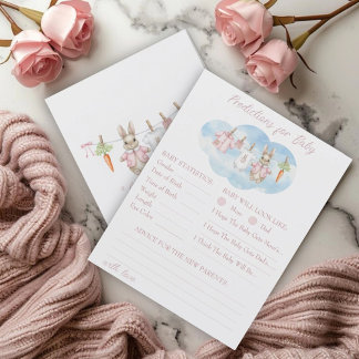 Peter Rabbit Girl Baby Shower Predictions Advice