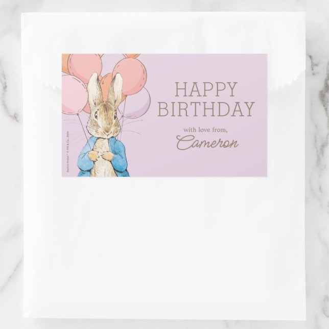 Peter Rabbit | Happy Birthday From Sticker (Bag)