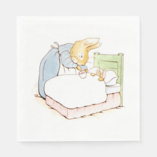 Peter Rabbit in Bed (Being Fed by his Mother) Napkin