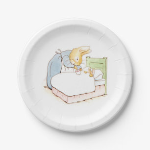 Peter Rabbit in Bed (Being Fed by his Mother) Paper Plate