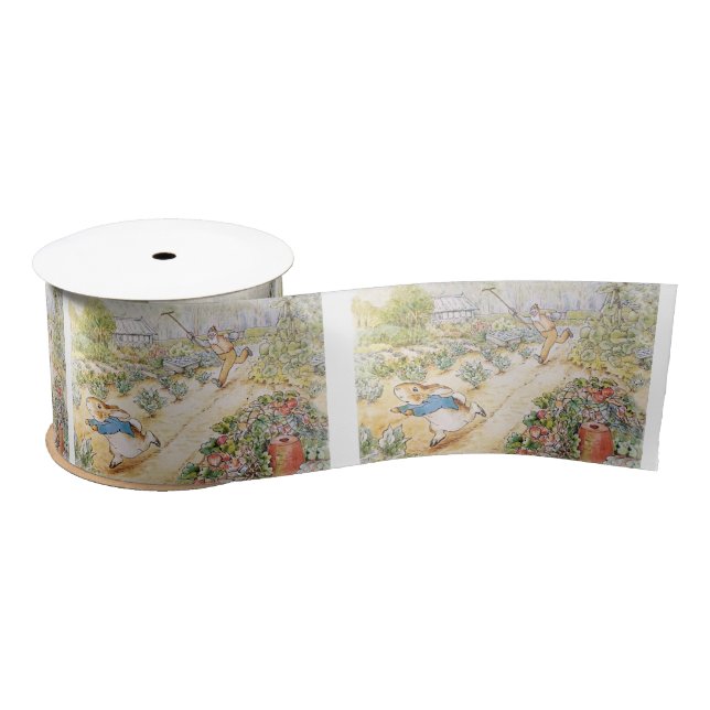Peter Rabbit in Mr. Mc Gregor's Garden Ribbon Satin Ribbon (Spool)