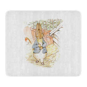 Peter Rabbit in the Garden (by Beatrix Potter) Cutting Board