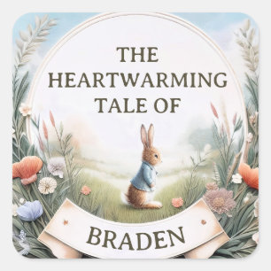 Peter Rabbit in the Garden Square Sticker