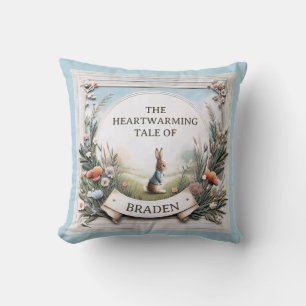 Peter Rabbit in the Garden Throw Pillow