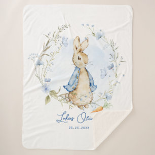 Peter Rabbit Inspired Design Sherpa Blanket