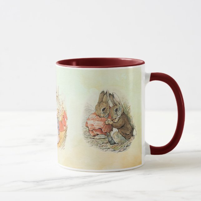 Peter Rabbit mixer Mug de café à deux tons (Droite)