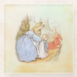 Peter Rabbit (mom)  Glass Coaster