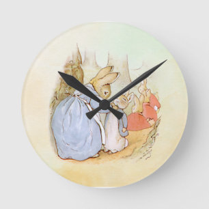 Peter Rabbit (mom)   Round Clock