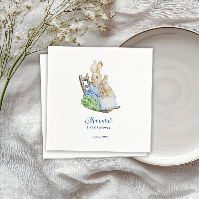 Peter Rabbit Mommy Baby Shower Napkin (Creator Uploaded)