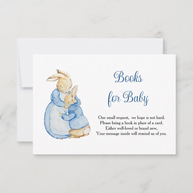 Peter Rabbit Mommy Books For Baby RSVP Card (Front)