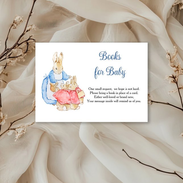 Peter Rabbit Mommy Books For Baby RSVP Card (Creator Uploaded)