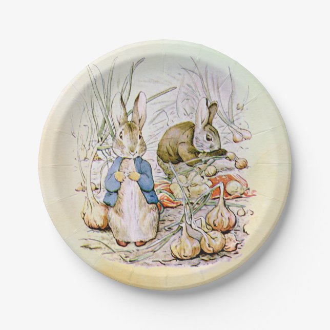 Peter Rabbit Onions Paper Plates (Front)