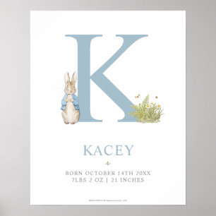 Peter Rabbit   Personalized Letter K Poster