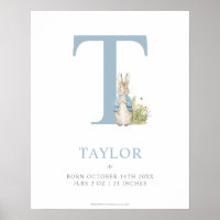 Peter Rabbit | Personalized Letter T