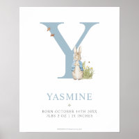 Peter Rabbit | Personalized Letter Y