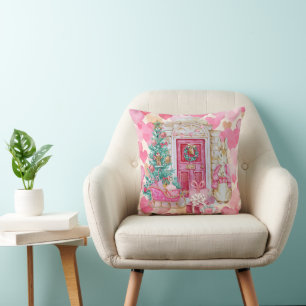 Peter Rabbit Pink Cushion Square