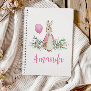 Peter Rabbit Pink Notebook