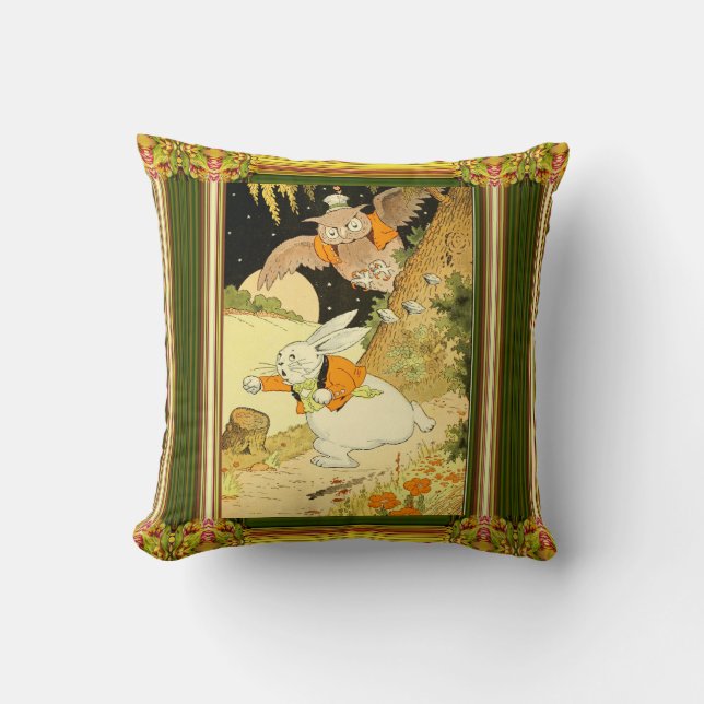 Peter Rabbit Throw Pillow (Front)