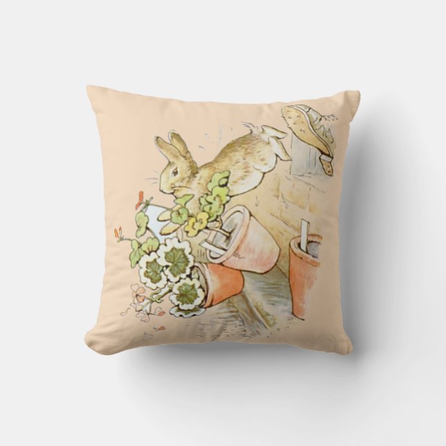 Peter Rabbit  Throw Pillow (Front)