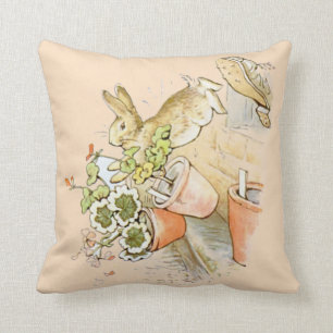 Peter Rabbit  Throw Pillow
