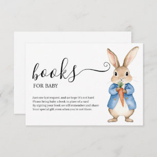 PETER RABBIT VEGIE BASKET BOOKS FOR BABY  ENCLOSURE CARD